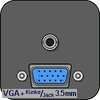AH Meyer Netbox VGA D-Sub 15-pol. + Audio Klinke