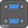 AH Meyer Netbox VGA 15-pol., 2-fach, 3m Kabel