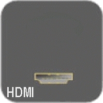 AH Meyer Netbox Modul HDMI, Buchse-Buchse, 40cm Kabel